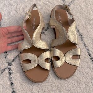 Kenneth Cole gold sandals - women size 8